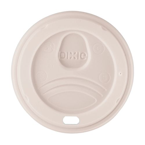 Tapa Estilo Domo Dixie® para Vasos de Papel PerfecTouch® de 10-16 oz, Blanco